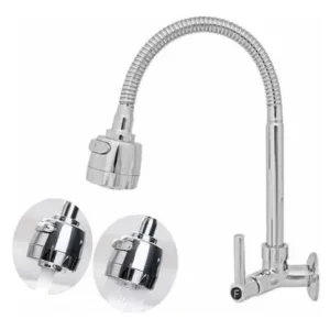 1568-C61 Torneira Cozinha Bica Móvel Gourmet Parede